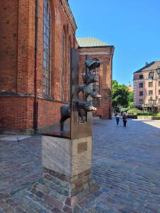 Eine Statue der Bremer Stadtmusikanten.